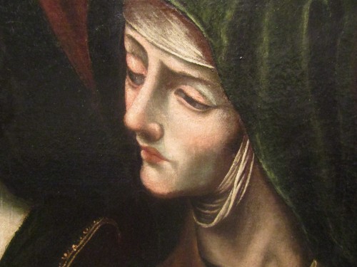 Vierge à l'enfant, St Jean Baptiste et Sainte Anne, Renaissance Italienne - Renaissance